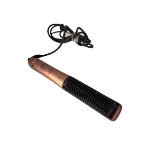 Karma Beauty Hair Straightening Brush Rose Gold Ceramic Heated Styling Tool 450F